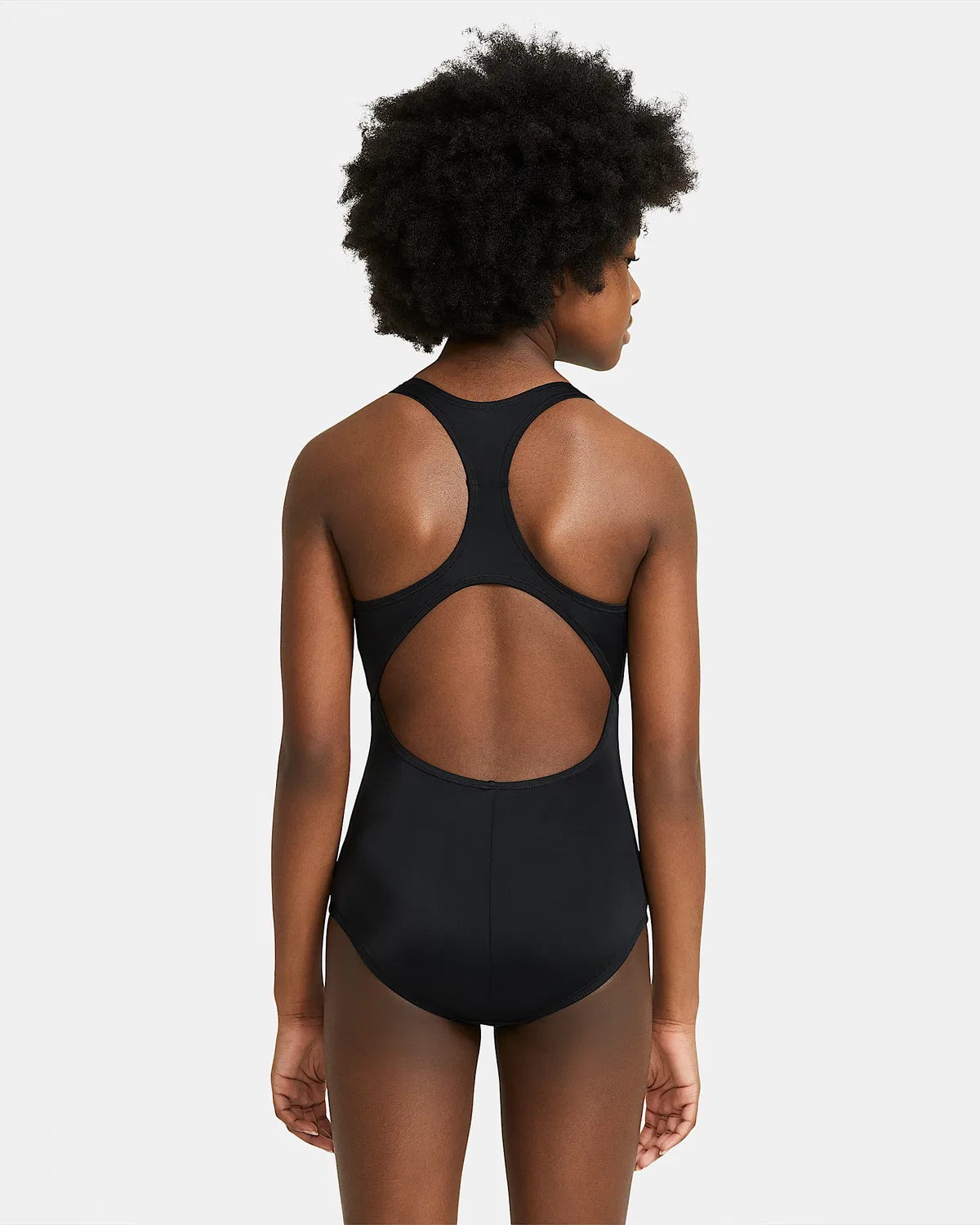 Детский (девочки) слитный купальник Nike Swim Effortless Essential на бретелях-гонках, Black — фото 2