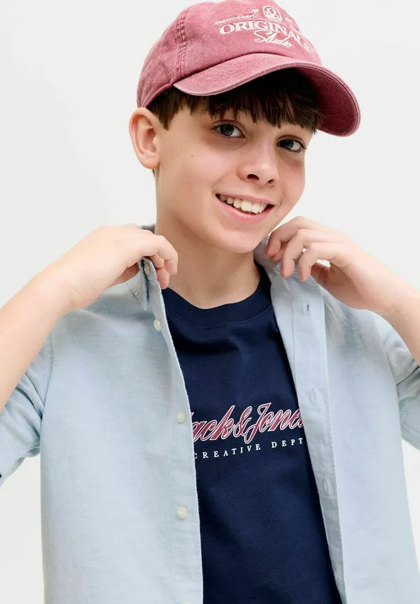 Детская футболка Jack & Jones Junior, Celestial Blue — фото 4
