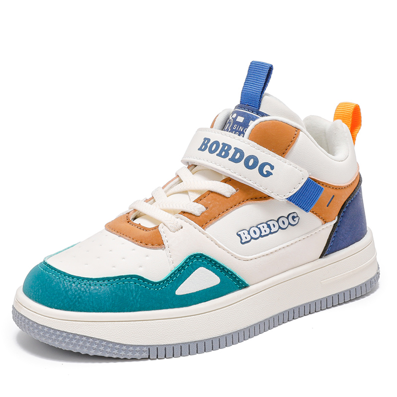 

Амортизирующие устойчивые к истиранию легкие водонепроницаемые нескользящие кроссовки для скейтбординга kids' BOBDOG, HEB-121 бежевый зеленый[High-Top Thin Cotton]