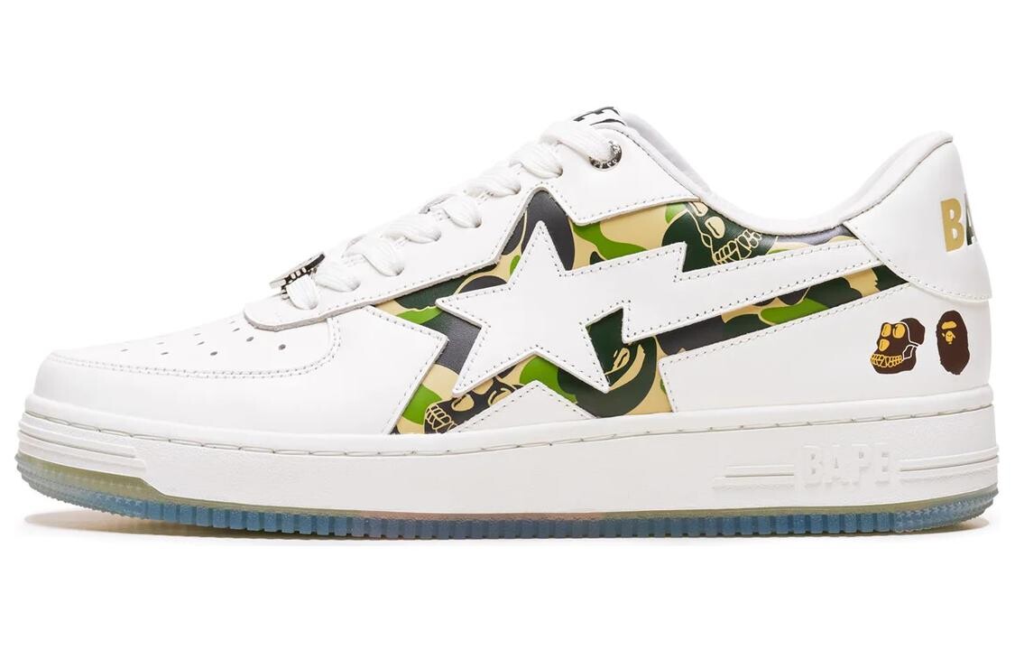 

Кроссовки A BATHING APE Skateboarding Shoes Women's Low-top White, белый