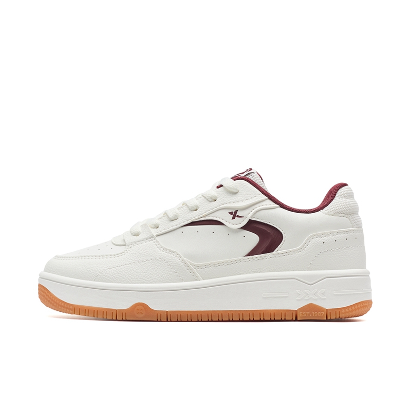 

XTEP Износостойкие и легкие низкие кроссовки для скейтбординга мужские white red