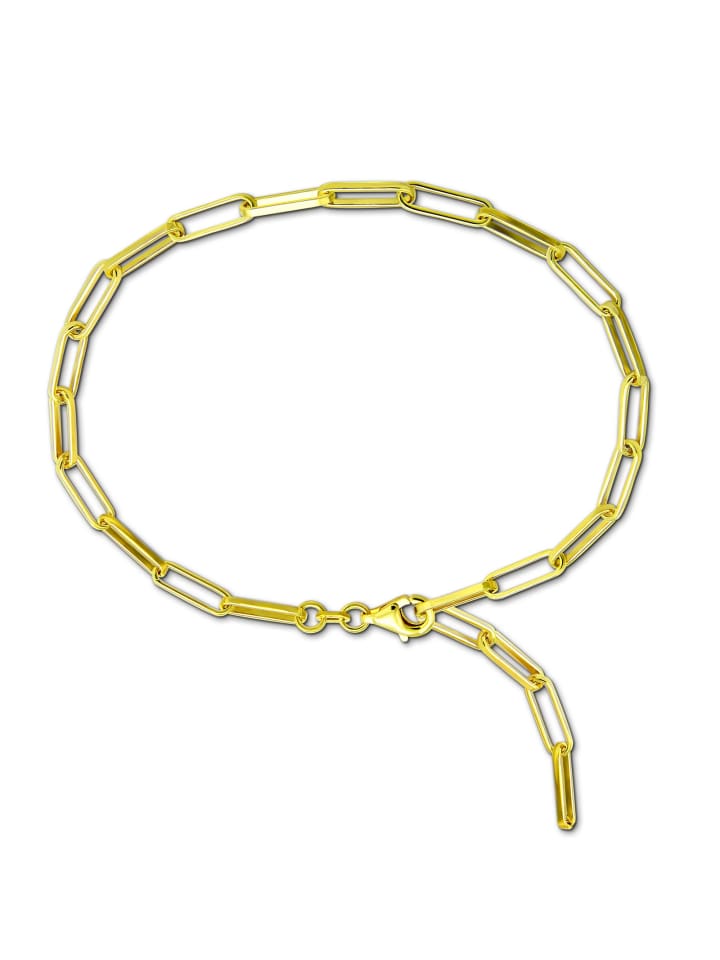 

SilberDream Браслет на лодыжку, серебро 925 пробы, позолоченный (желтое золото 333 пробы), около 28 см, цепочка Laguna Anchor