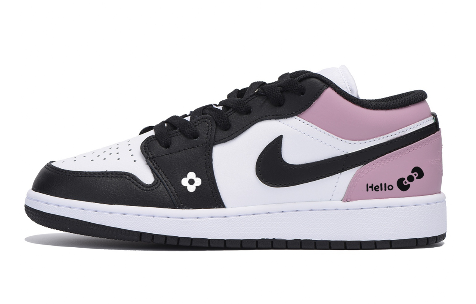 

Jordan Баскетбольные кроссовки Air 1 Urban Chic Style Vintage Low Top, мужские, белые, розовые
