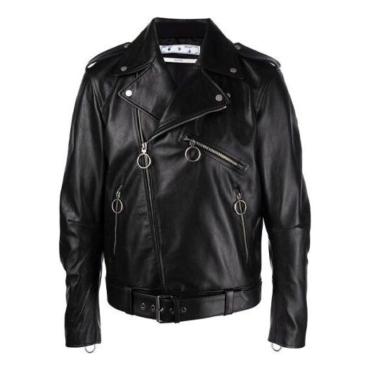 

Куртка fw21 pattern printing sleeve zipper jacket slim fit version black Off-White, черный