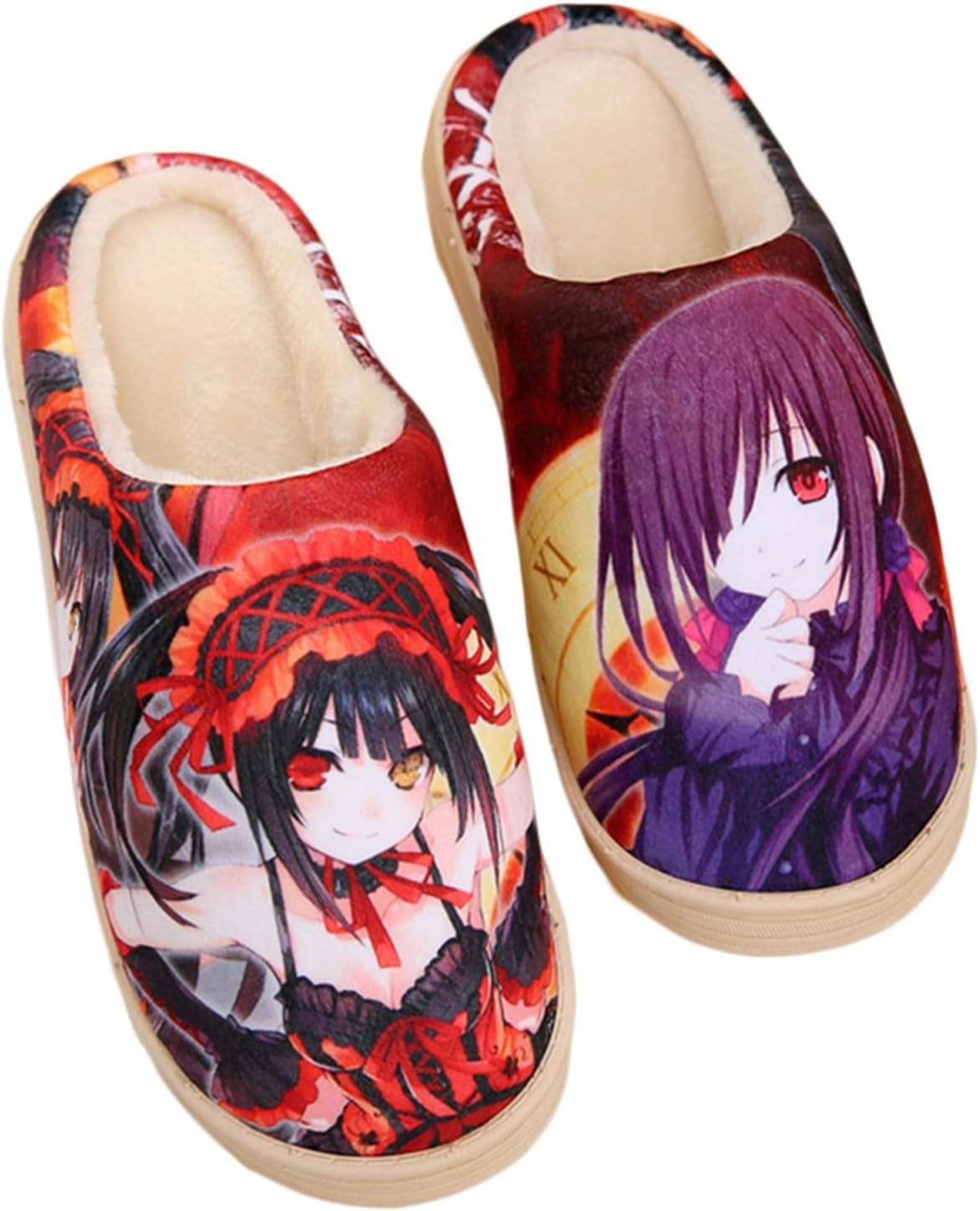 

Мягкие плюшевые тапочки в стиле аниме, домашние тапочки из вспененного материала с эффектом памяти, зимние теплые, противоскользящие, для дома и улицы Wanhongyue, Color/16