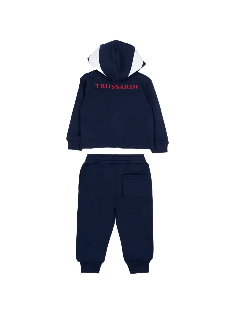 Спортивный костюм с капюшоном на молнии Trussardi Junior, синий — фото 2