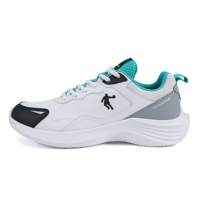 

Водонепроницаемые низкие кроссовки для бега мужские бело-сине-зеленые QIAODAN, Jordan White/Blue Green