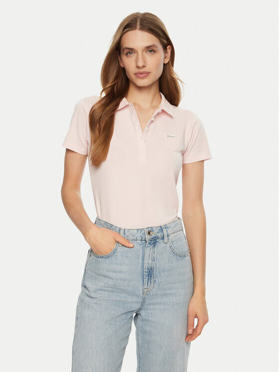 

Рубашка поло стандартного кроя Guess Jeans, бежевый