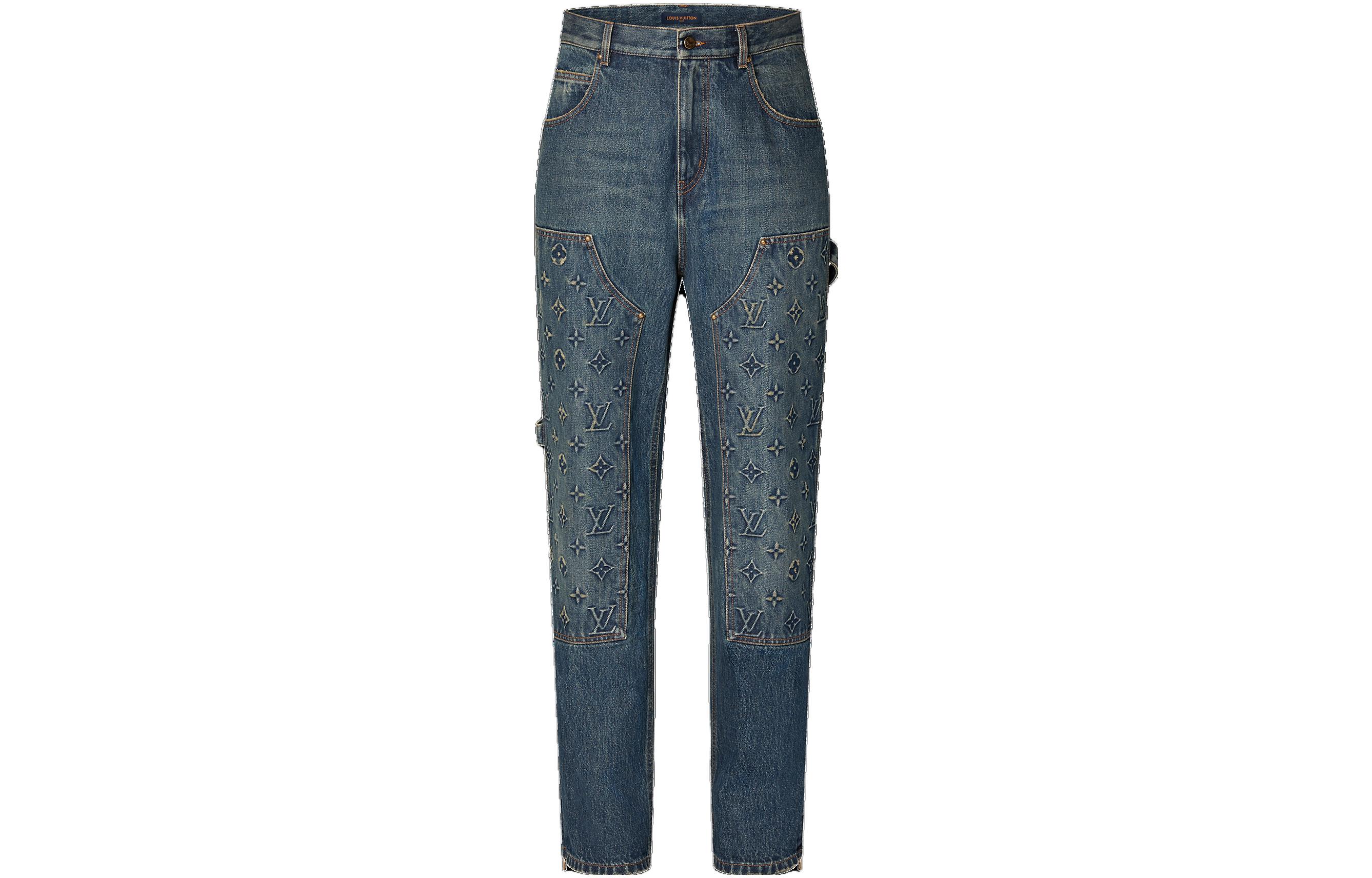 

Джинсы FW23 мужские чернильно-синие LOUIS VUITTON, с подарочной упаковкой