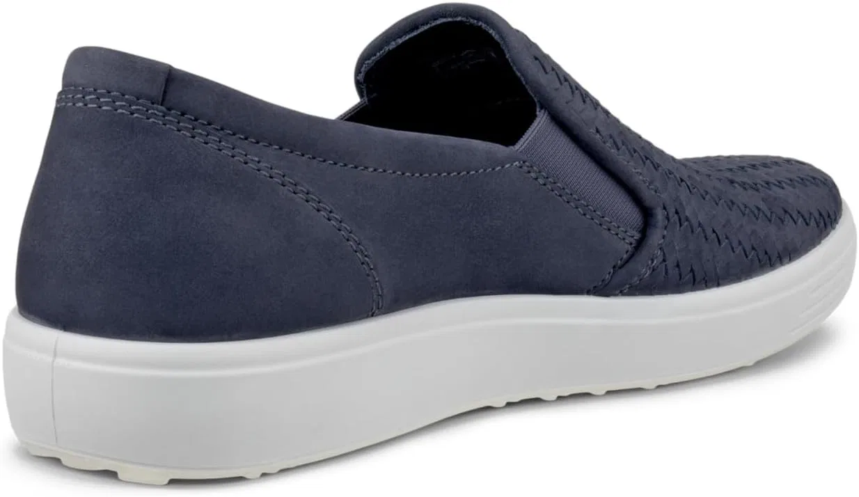 Лоферы ECCO Soft 7 Woven Slip on 2.0, Омбре Нубак — фото 3