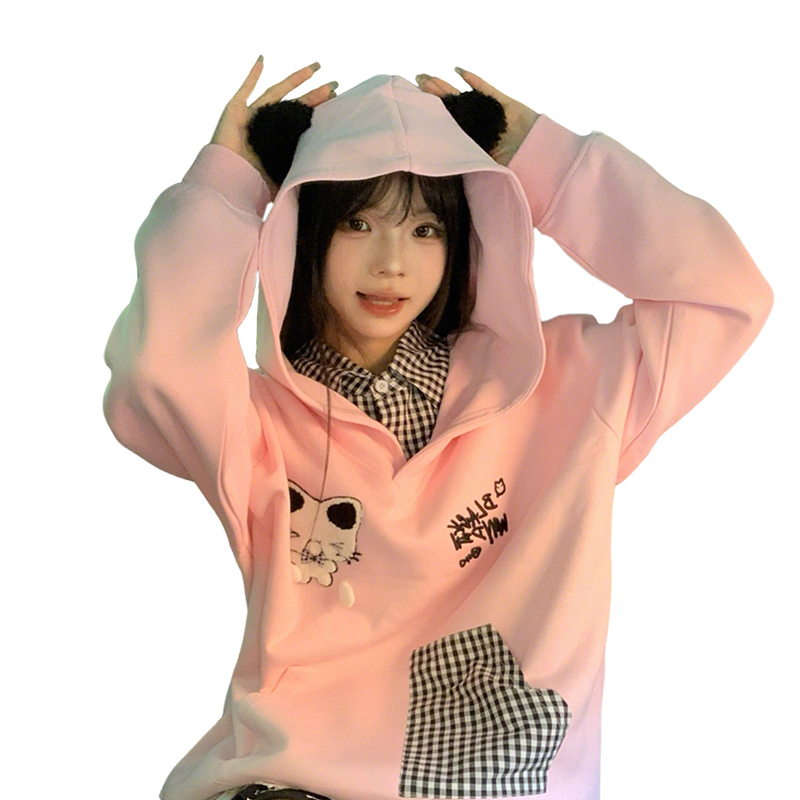 

NEVER RULE Толстовка Women's Pink Hooded Moderate Regular