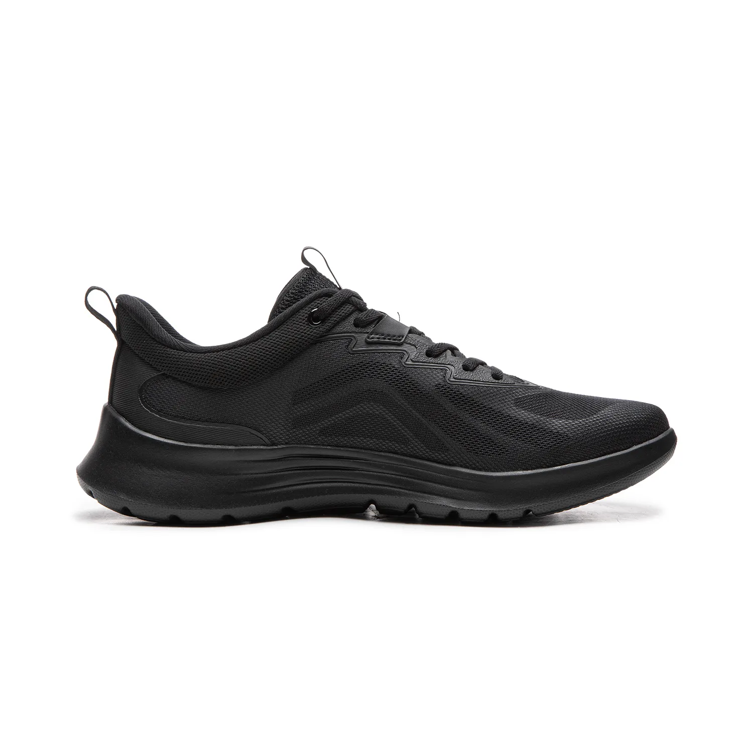 Li-Ning Light Feather Cushioning Slip Resistant Lightweight низкие кроссовки для бега мужские black — фото 3