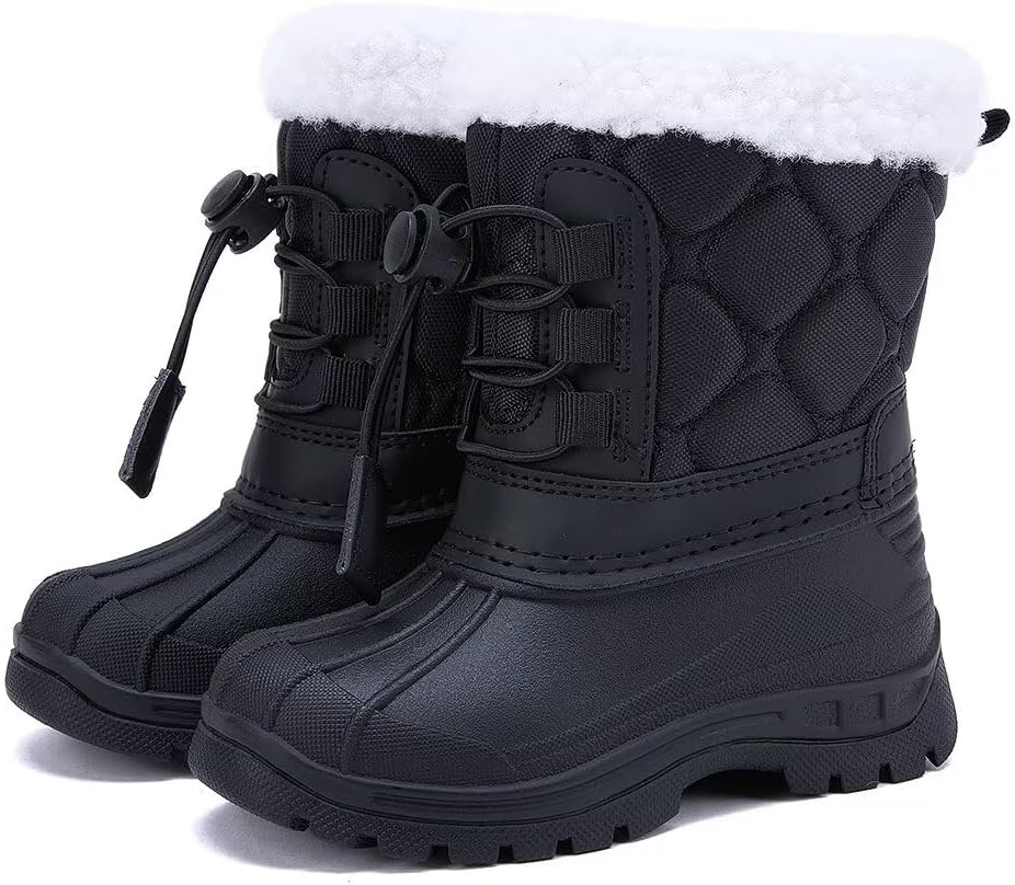 

Детские зимние ботинки BMCiTYBM для мальчиков и девочек, легкие, для холодной погоды и активного отдыха (для малышей), черный