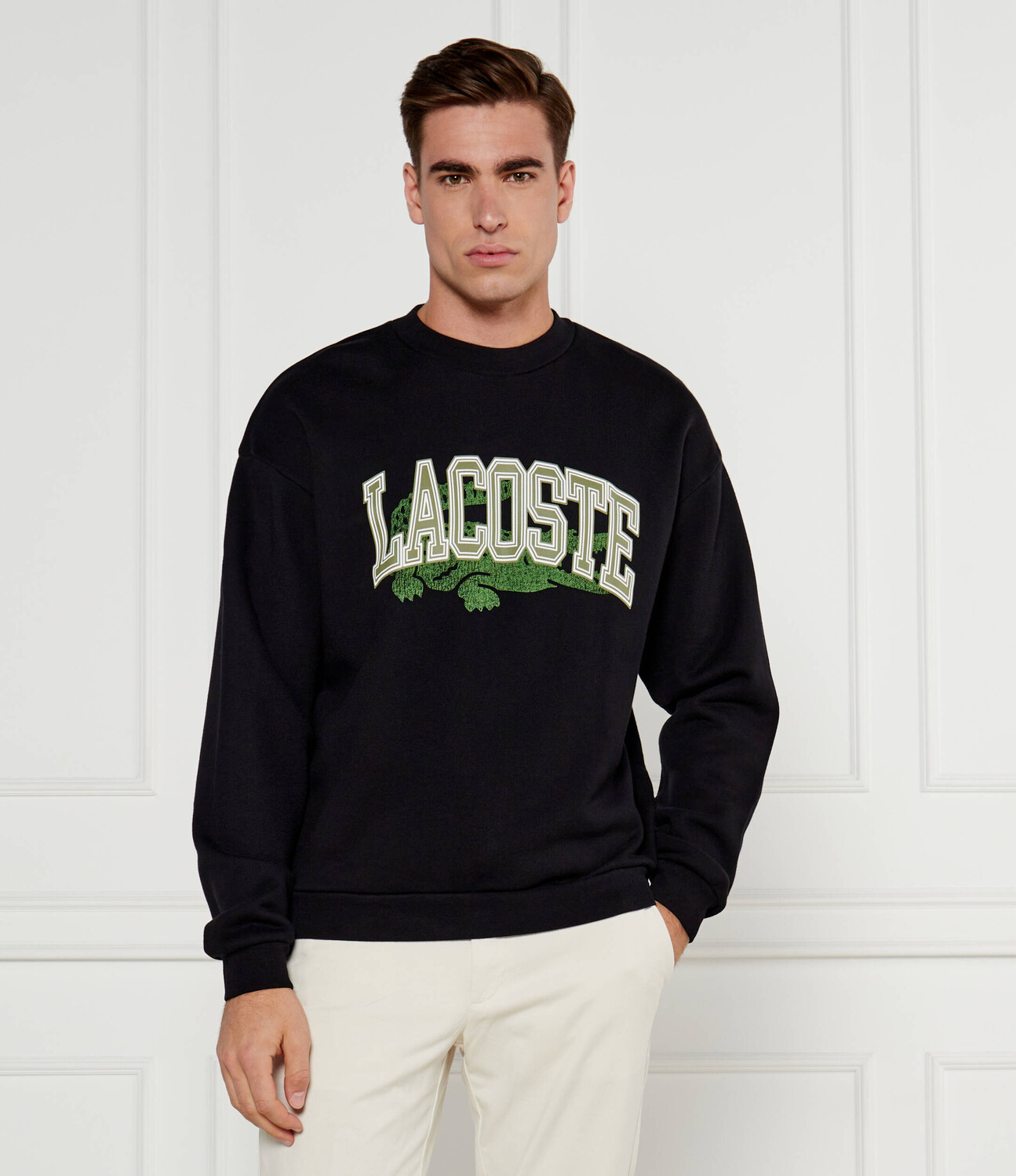 

Толстовка Lacoste Loose fit, черный
