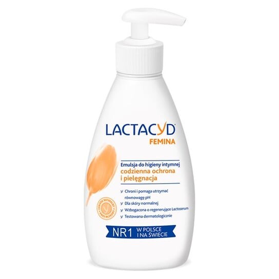 

Лактацид, Фемина, эмульсия для интимной гигиены, 200 мл, Lactacyd