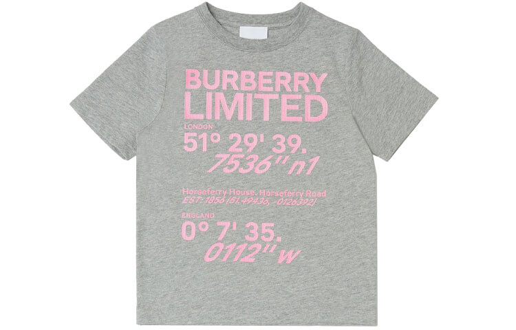 

Футболка Burberry детская, серый