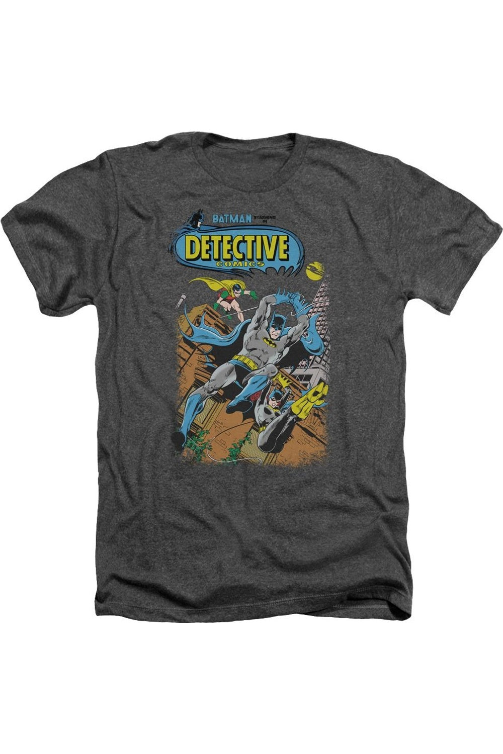 

Batman Detective #487 Взрослая футболка Heather Gildan, цвет charcoal