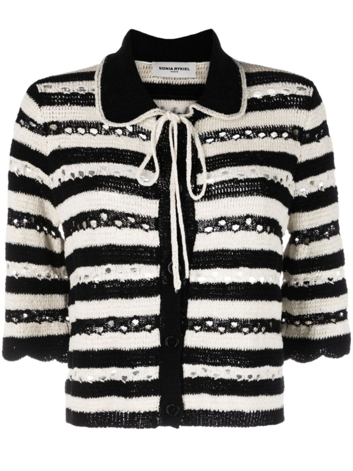 

Кардиган в полоску Sonia Rykiel, черный