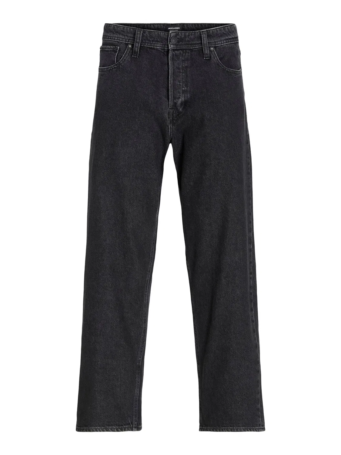 Джинсы baggy fit, black denim, JACK & JONES Junior, черный деним