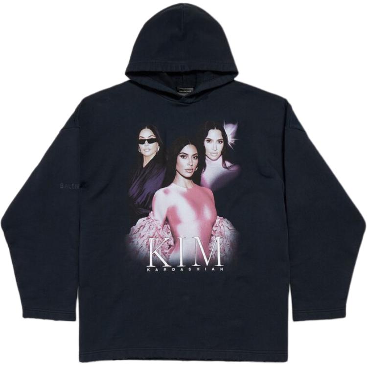 

Balenciaga Свитшот FW25 свободного кроя унисекс blue