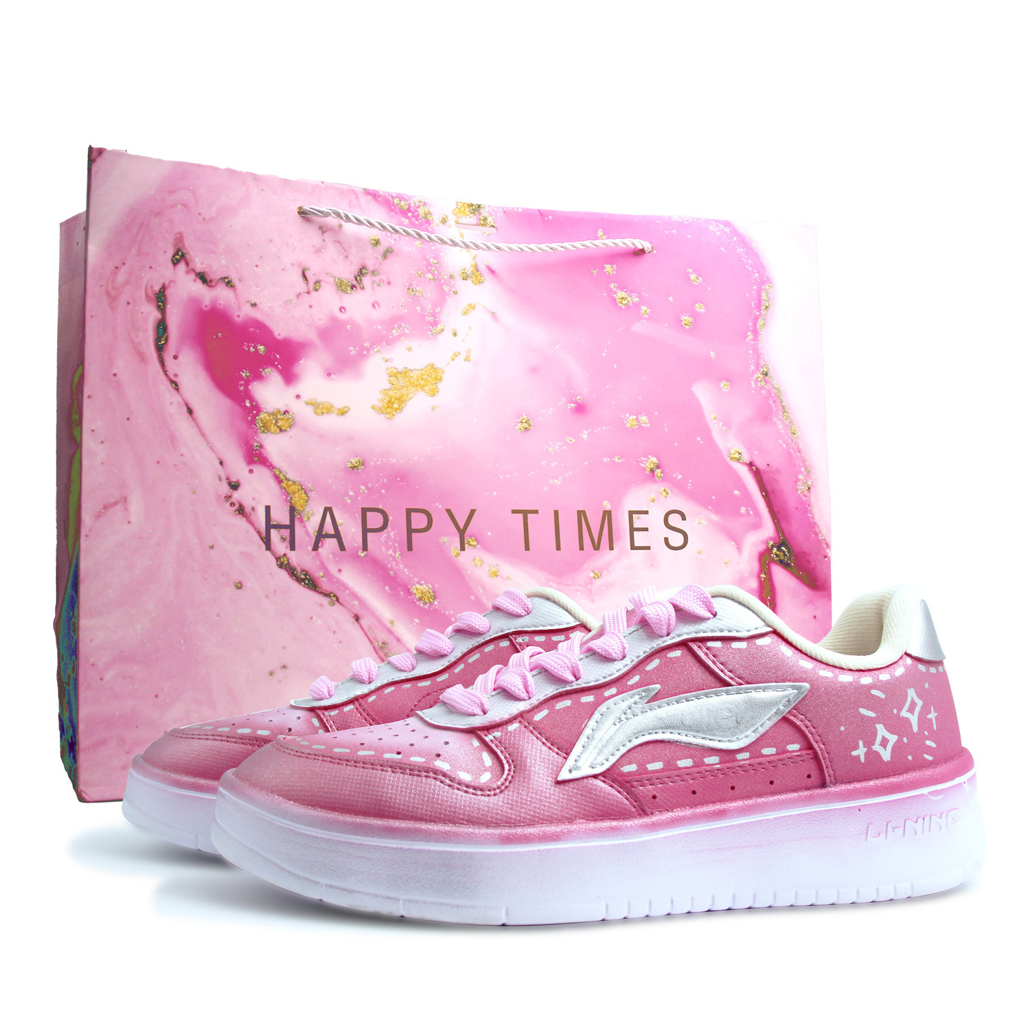 

Li-Ning Li Ning Floating Boat синтетическая кожа ручная роспись граффити легкие и дышащие низкие кроссовки для скейтбординга Unisex