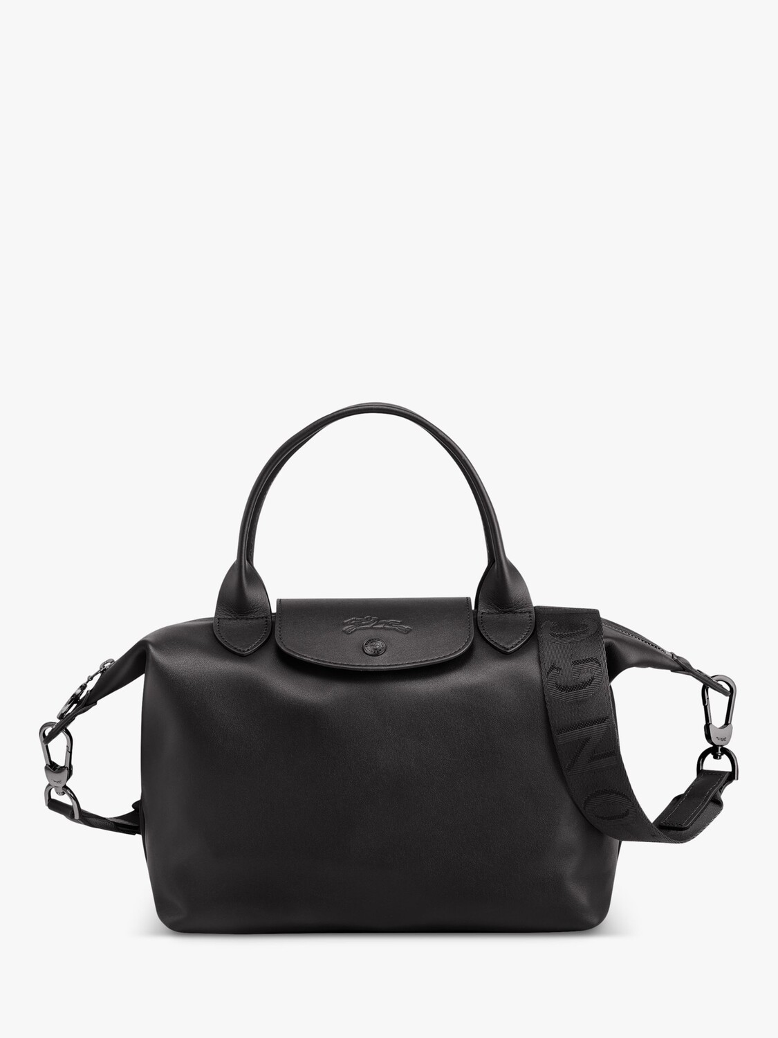 

Маленькая кожаная сумка Le Pliage Xtra с ручкой сверху Longchamp, черный