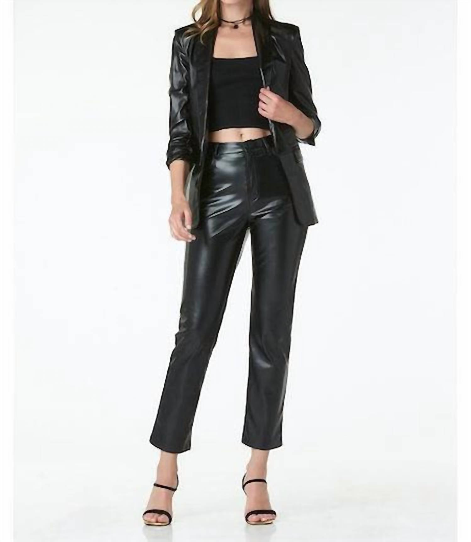 

Пиджак Kia Vegan Leather Black Tart Collections