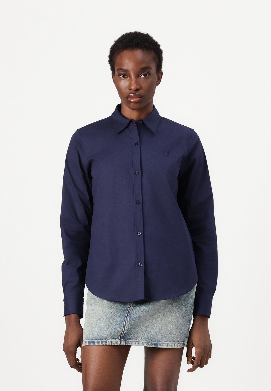 

Блузка на пуговицах THE ESSENTIAL SHIRT HUGO, темно-синий