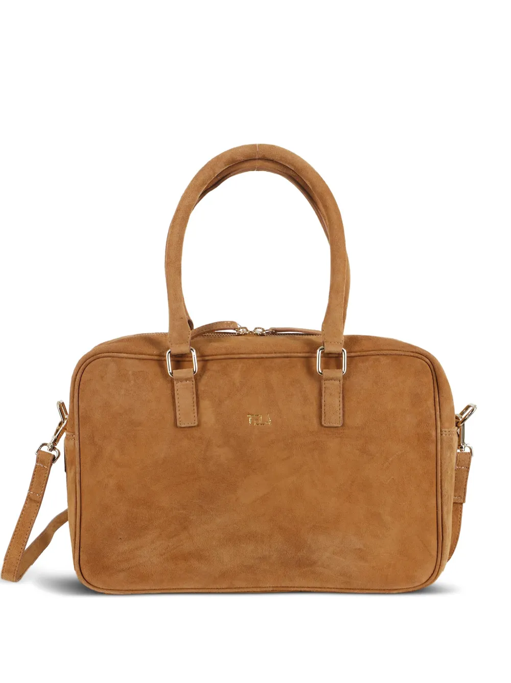 

Сумка-тоут с двойной ручкой Tela, коричневый