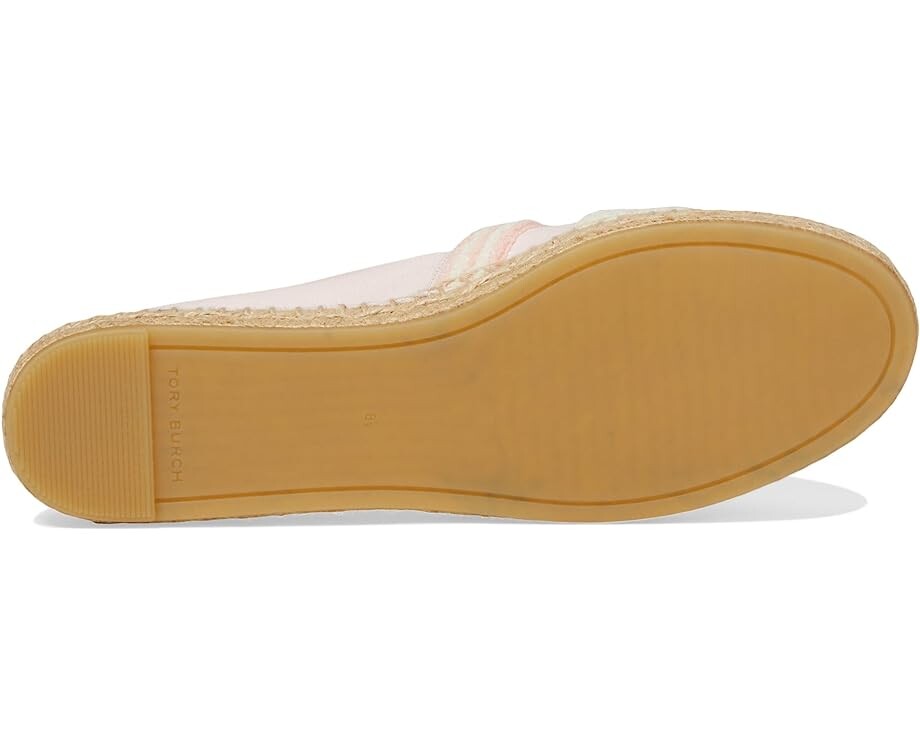 Туфли на плоской подошве Tory Burch Double T Espadrille, цвет Pink Tulle — фото 3