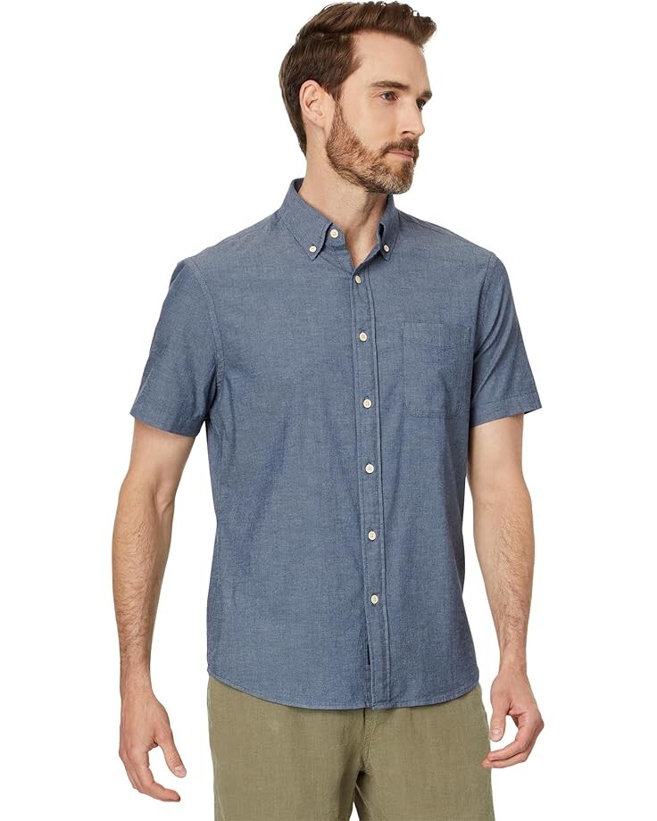 

Рубашка Faherty Stretch Playa Shirt, цвет Weathered Blue