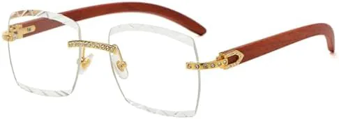 

Солнцезащитные очки 2027 года для женщин, с алмазной огранкой, без оправы, с блестящими кристаллами, женские градиентные очки для мужчин MTZJH, C07 Gold White