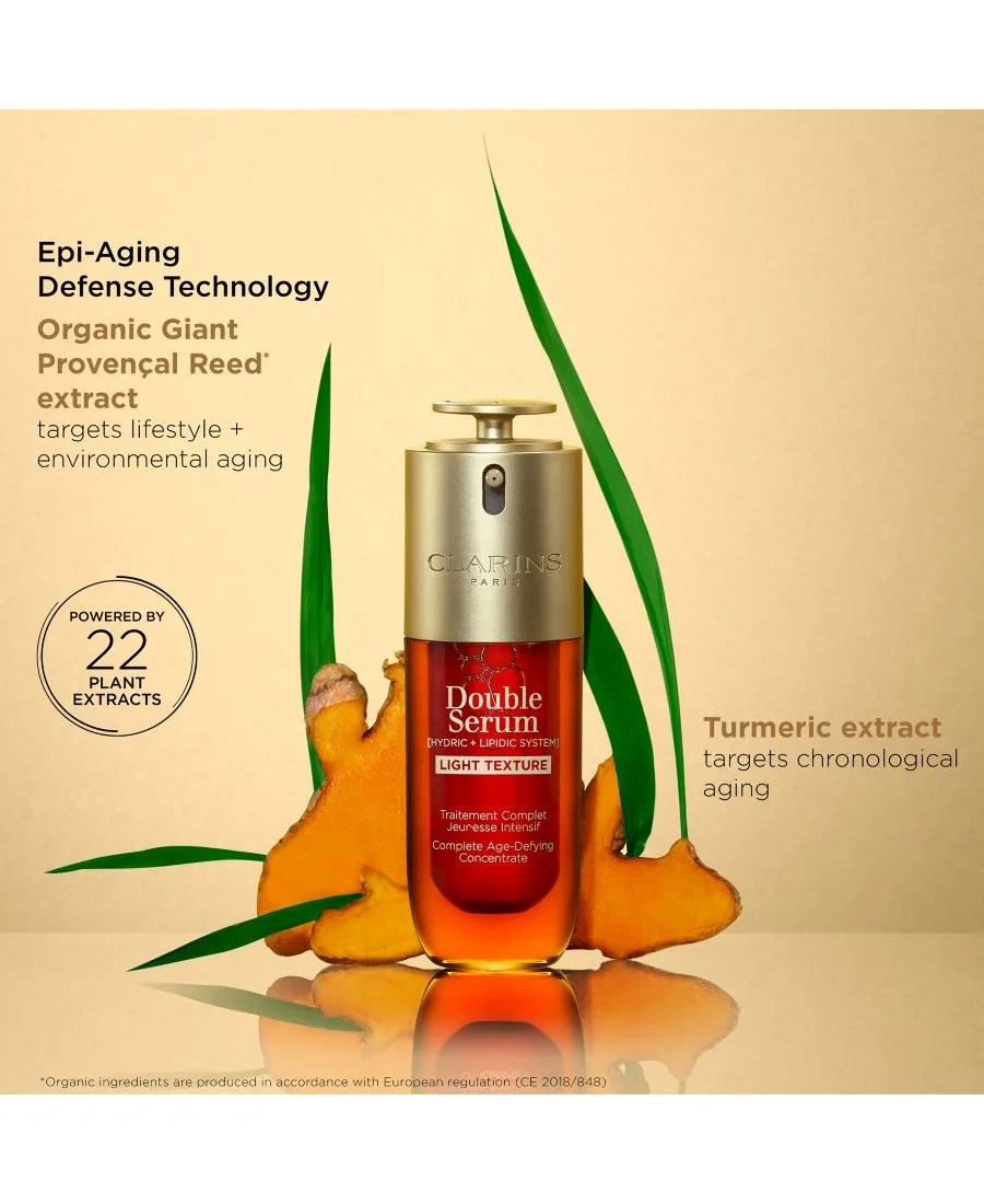 Сыворотка Clarins — DOUBLE SERUM с легкой текстурой для укрепления кожи, придания сияния и сужения пор, 28 г — фото 4