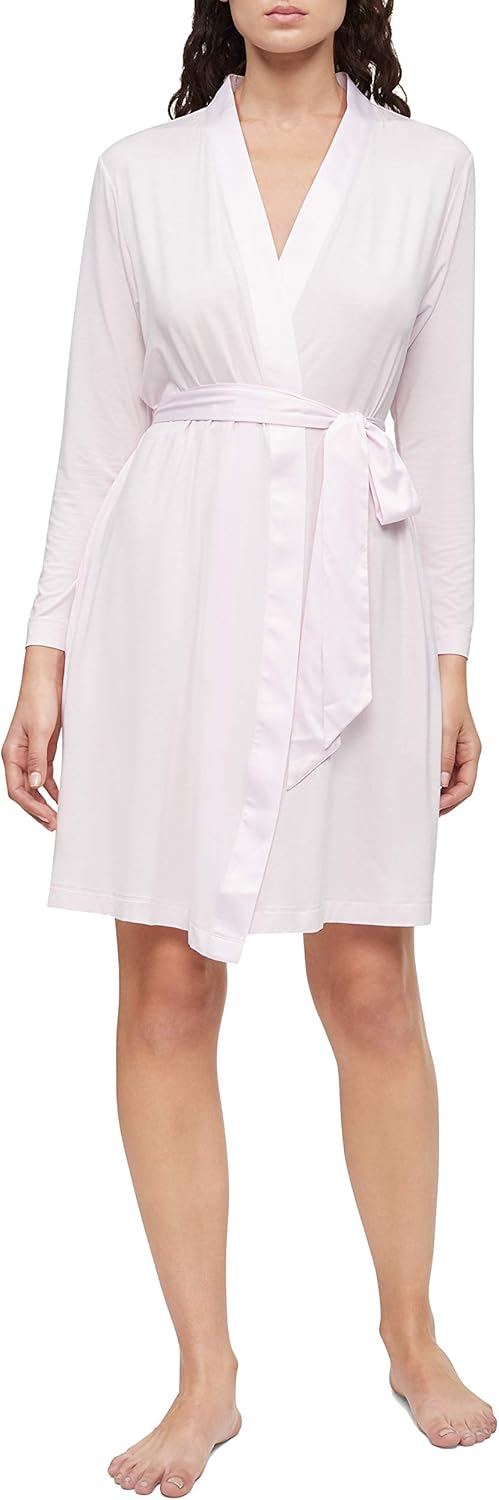 

Женский халат для сна и отдыха Calvin Klein из модального атласа, Pearly Pink