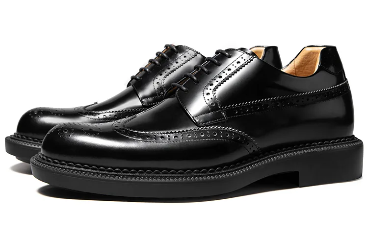 THOM WILLS Туфли мужские Top Grain Cow Leather Black — фото 3
