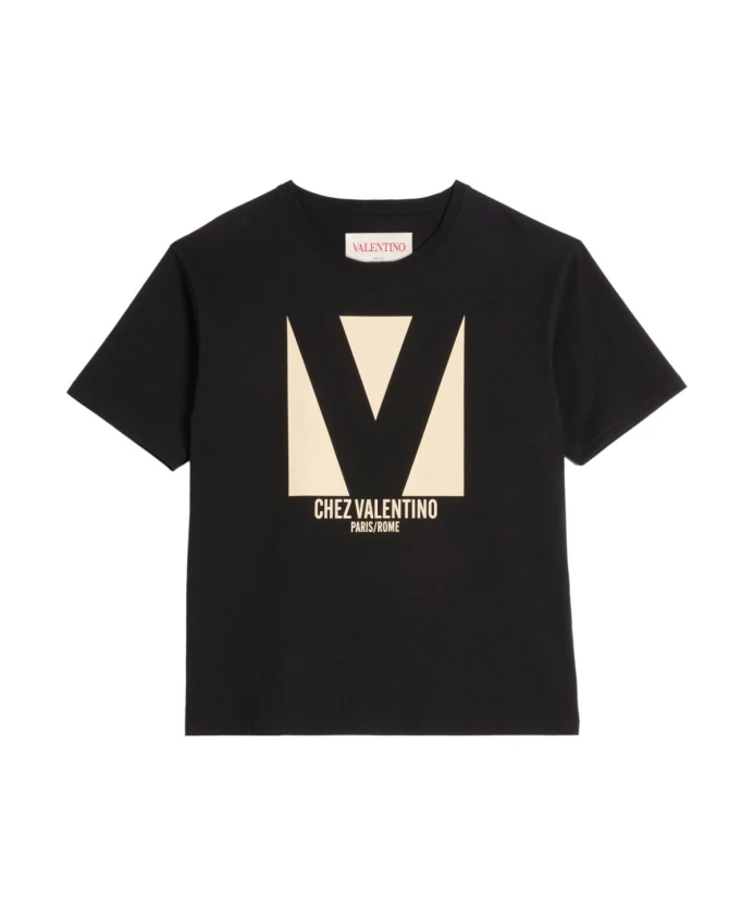 

Футболка It с принтом Chez Valentino Valentino Garavani, черный