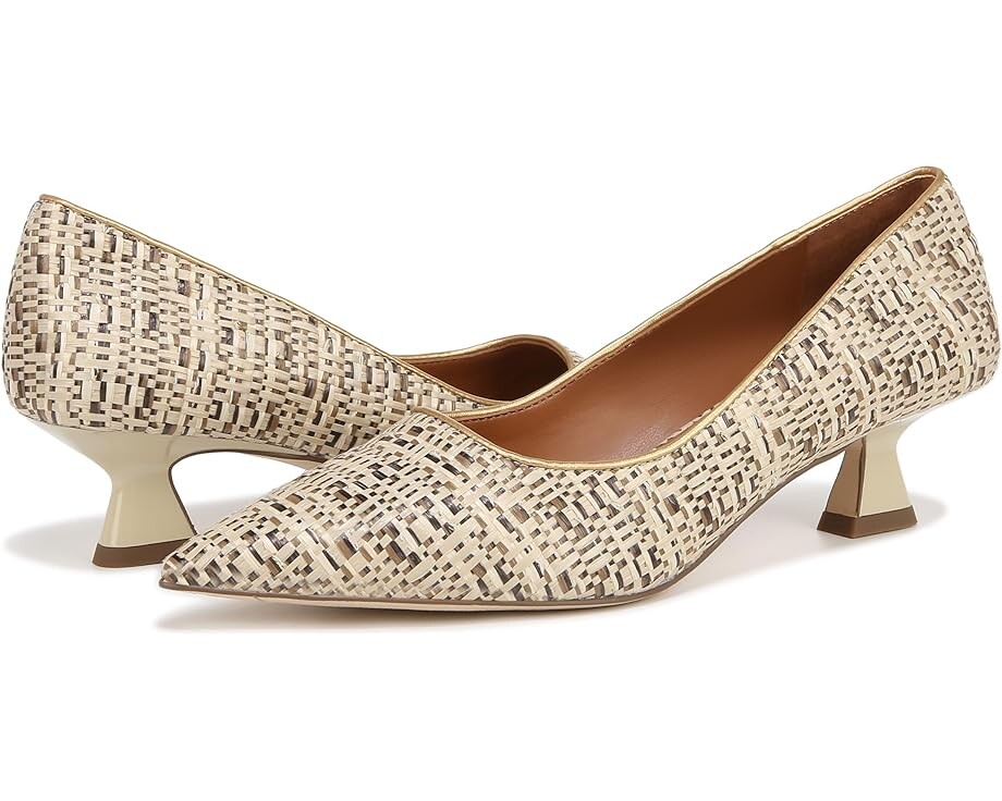 

Туфли Franco Sarto Diva Pointed Toe Kitten Heel Pump, бежевый