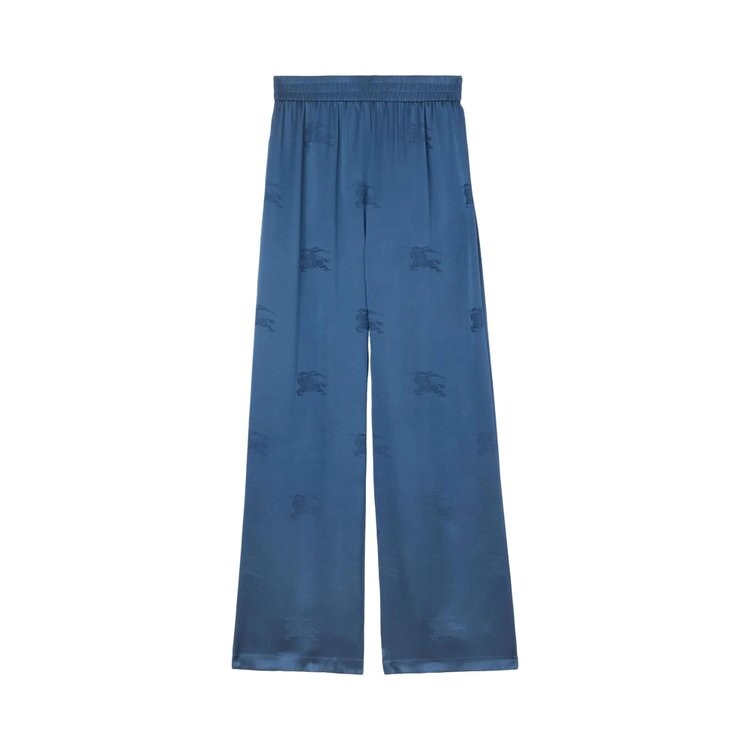 

Брюки Burberry Logo Jacquard Wide Leg Trousers, синий