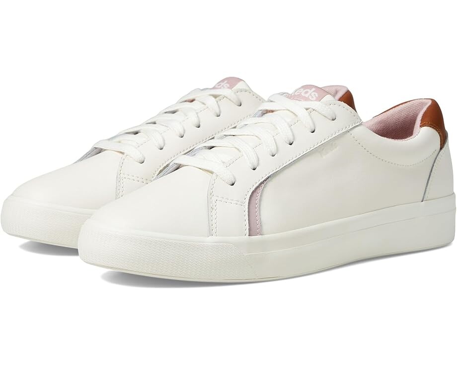 

Кроссовки Keds Pursuit Lace Up, цвет White/Cognac Leather