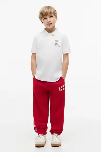 Поло Tommy Hilfiger для мальчика, белый — фото 4