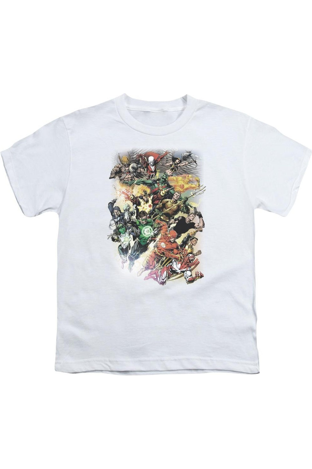 

Футболка с коротким рукавом для детей Justice League of America Brightest Day #0 Gildan, белый