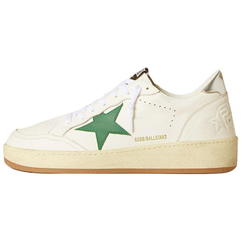 

Ball Star 2 Low Top Skateboard Shoes Men's White Golden Goose