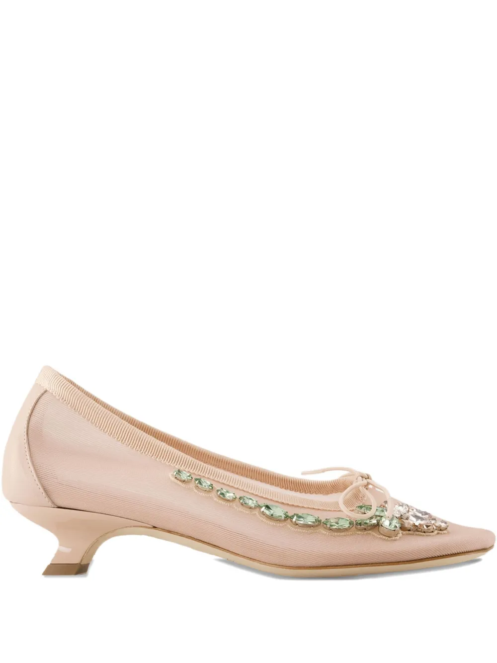 Туфли с кристаллами Simone Rocha, розовый
