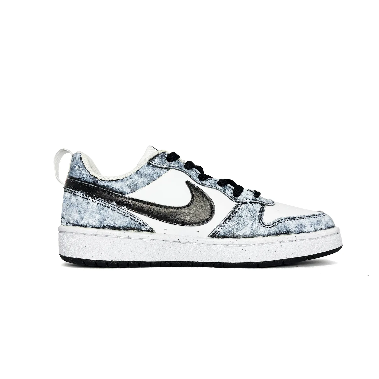 Nike Обувь Court Borough Silver Moon Galaxy в стиле преппи с граффити, из премиальной искусственной кожи — фото 3