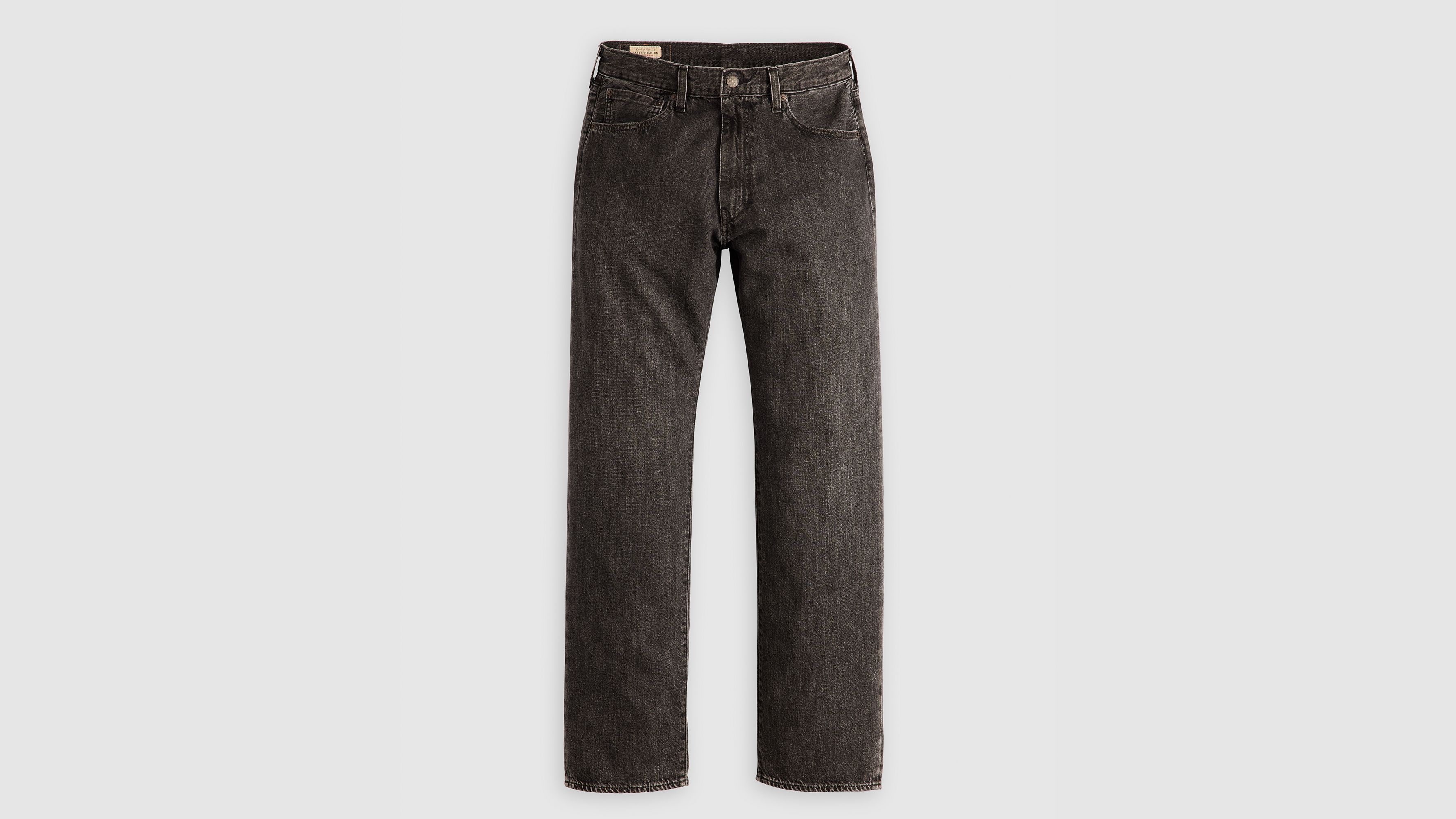 555 Свободные прямые мужские джинсы из льна и денима Levi's, цвет We Good In The West - Black — фото 4