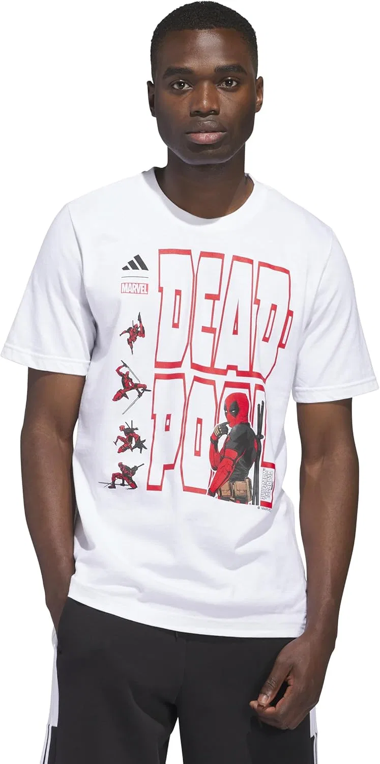 Футболка Marvel Deadpool adidas, белый