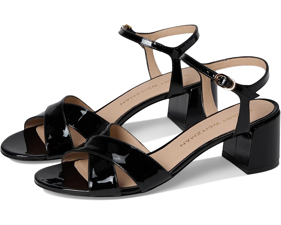 Туфли Stuart Weitzman Dayna Block 50, черный