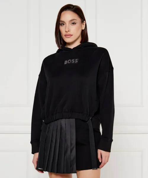 

Толстовка c_eblousa Cropped fit Boss Orange, черный