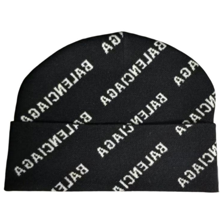 

Balenciaga Унисекс черная шапка бини, Black