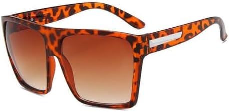 

Модные винтажные солнцезащитные очки для женщин, большие солнцезащитные очки с крупными черными линзами, защита от УФ-излучения UV400, трендовые очки MTZJH, C3 Demi Tea